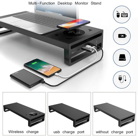 Multi-Function Wireless Charger Monitor Stand